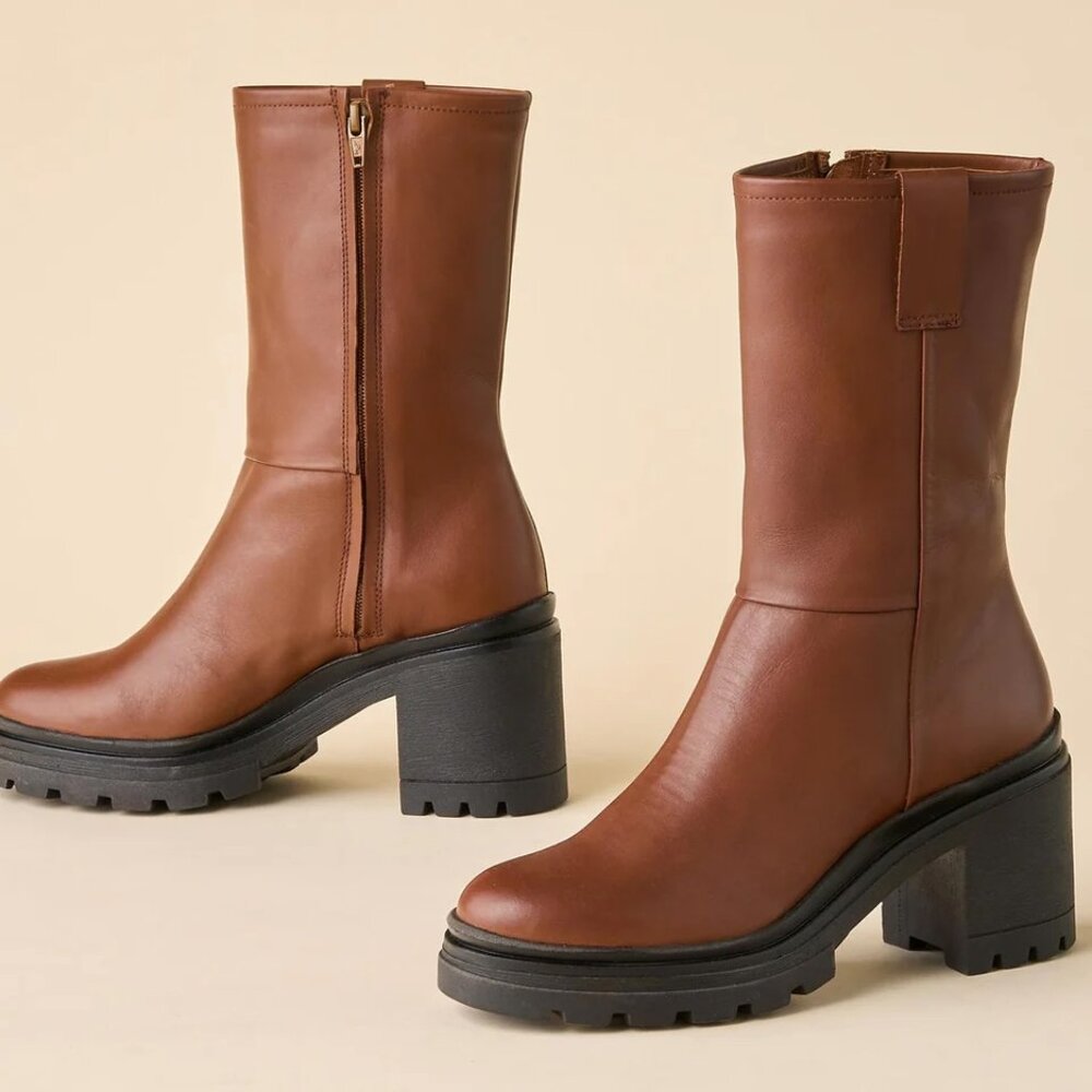 Chablais Boots, size 37 / Brown Sundance Catalog